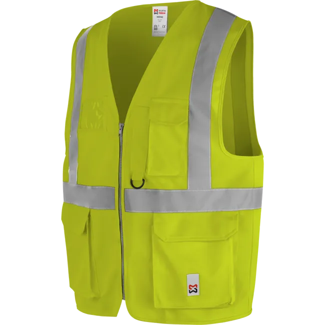 Gilet haute-visibilité multipoches LUMEN jaune