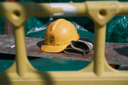 Casque de chantier - photo d'illustration non contractuelle